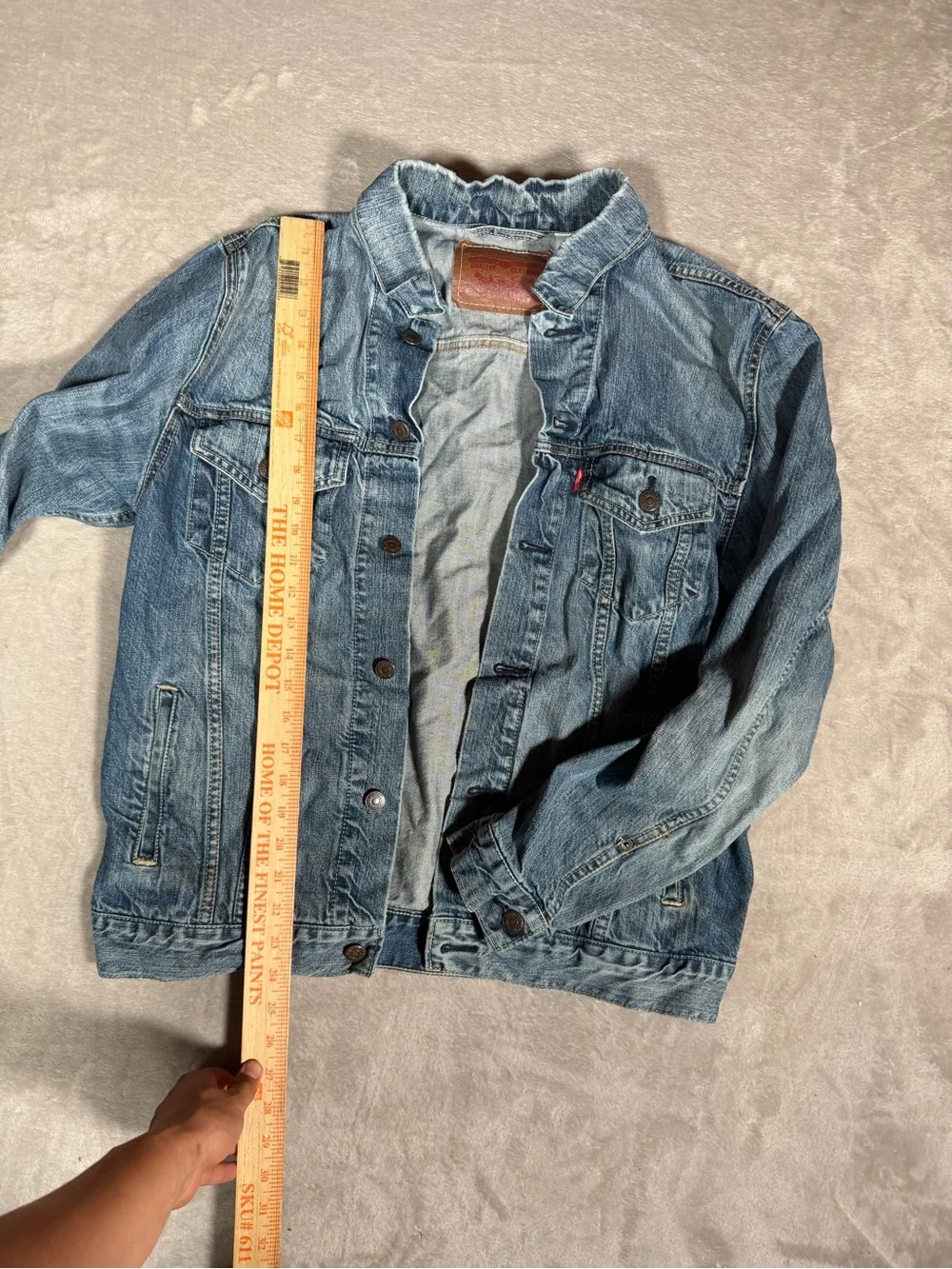 Levi's Light Blue Distressed Denim Jacket